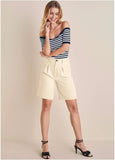 Bermuda Suit Shorts Off White