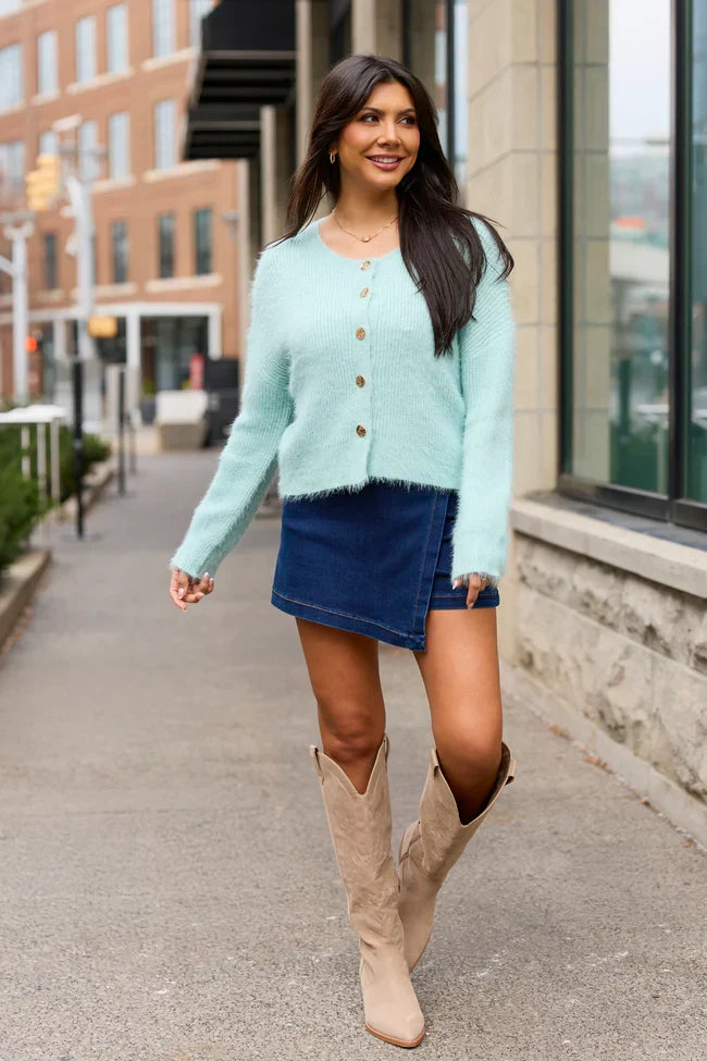 My Favorite Dark Wash Denim Skort SALE