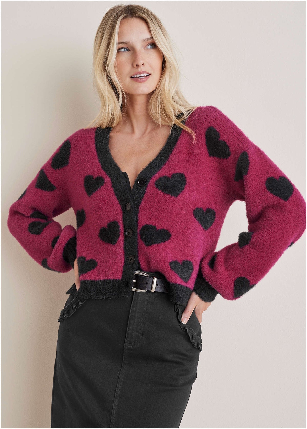 Heart Graphic Sweater Vivacious