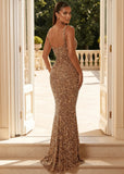 Signature Nights Sequin Gown Gold