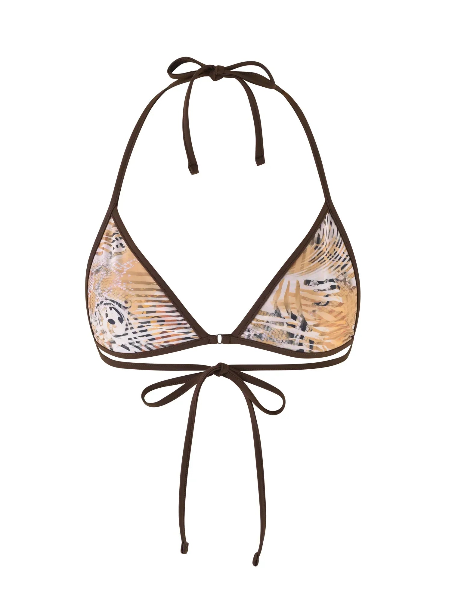 DIANA BIKINI TOP NEUTRAL ANIMAL ANIMAL MARBLE