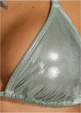 Shine Bahamas Bikini Top Silver Metallic