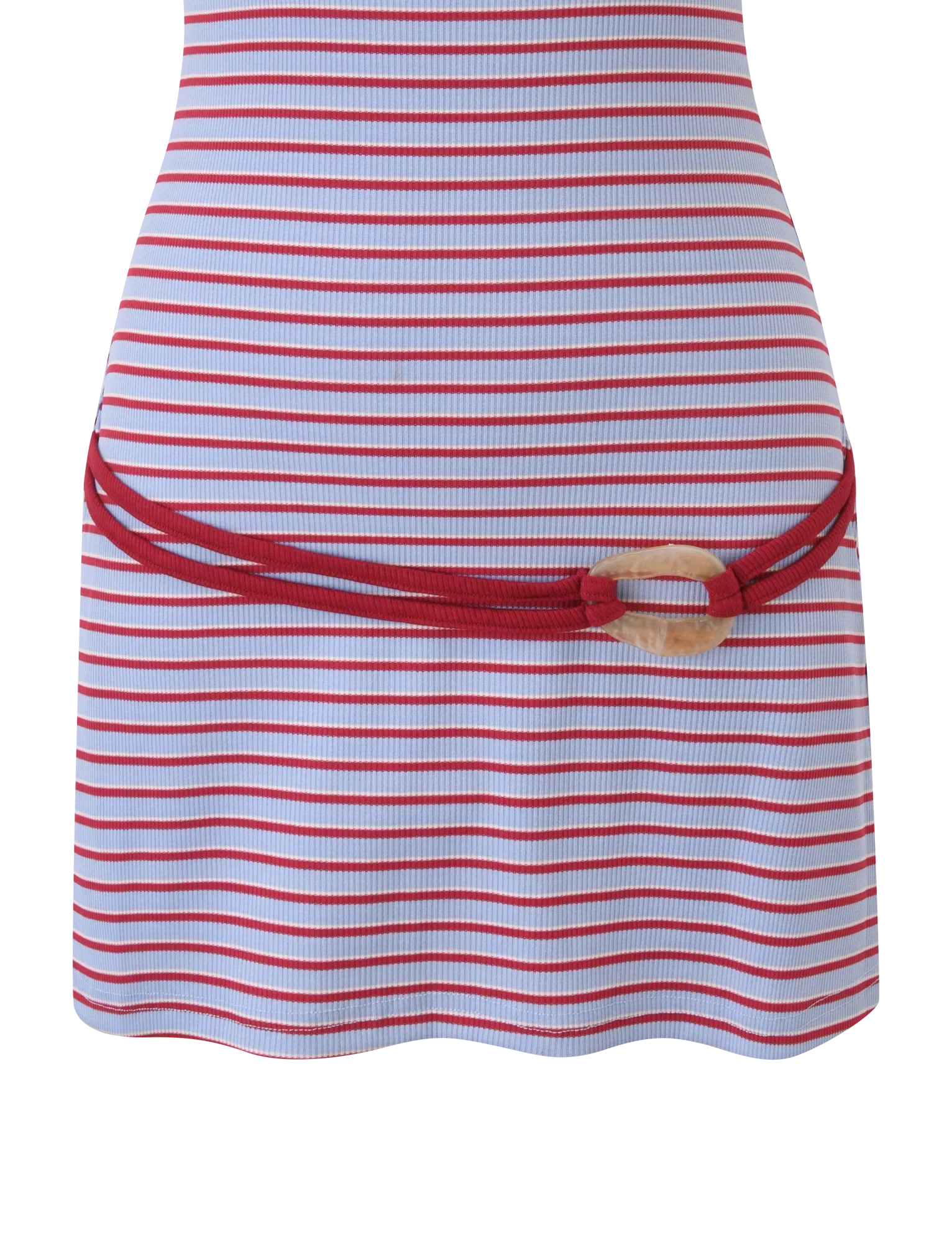 CELESTE MINI DRESS RED STRIPE