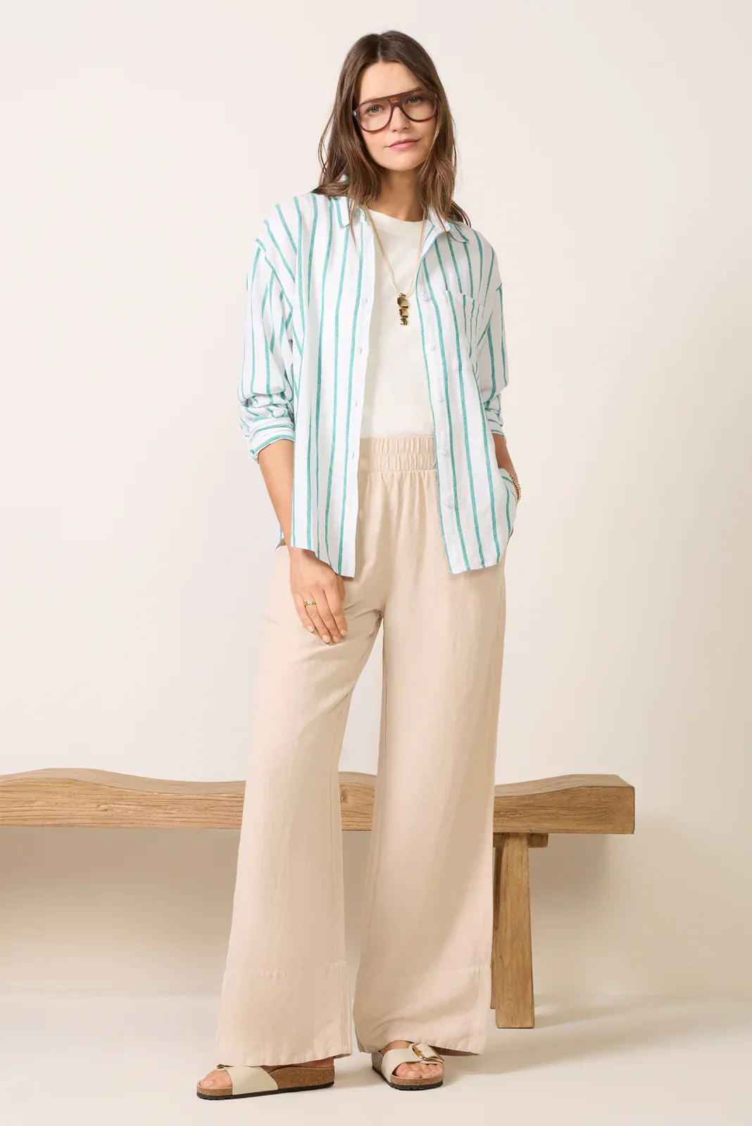 The Perfect Striped Button Up