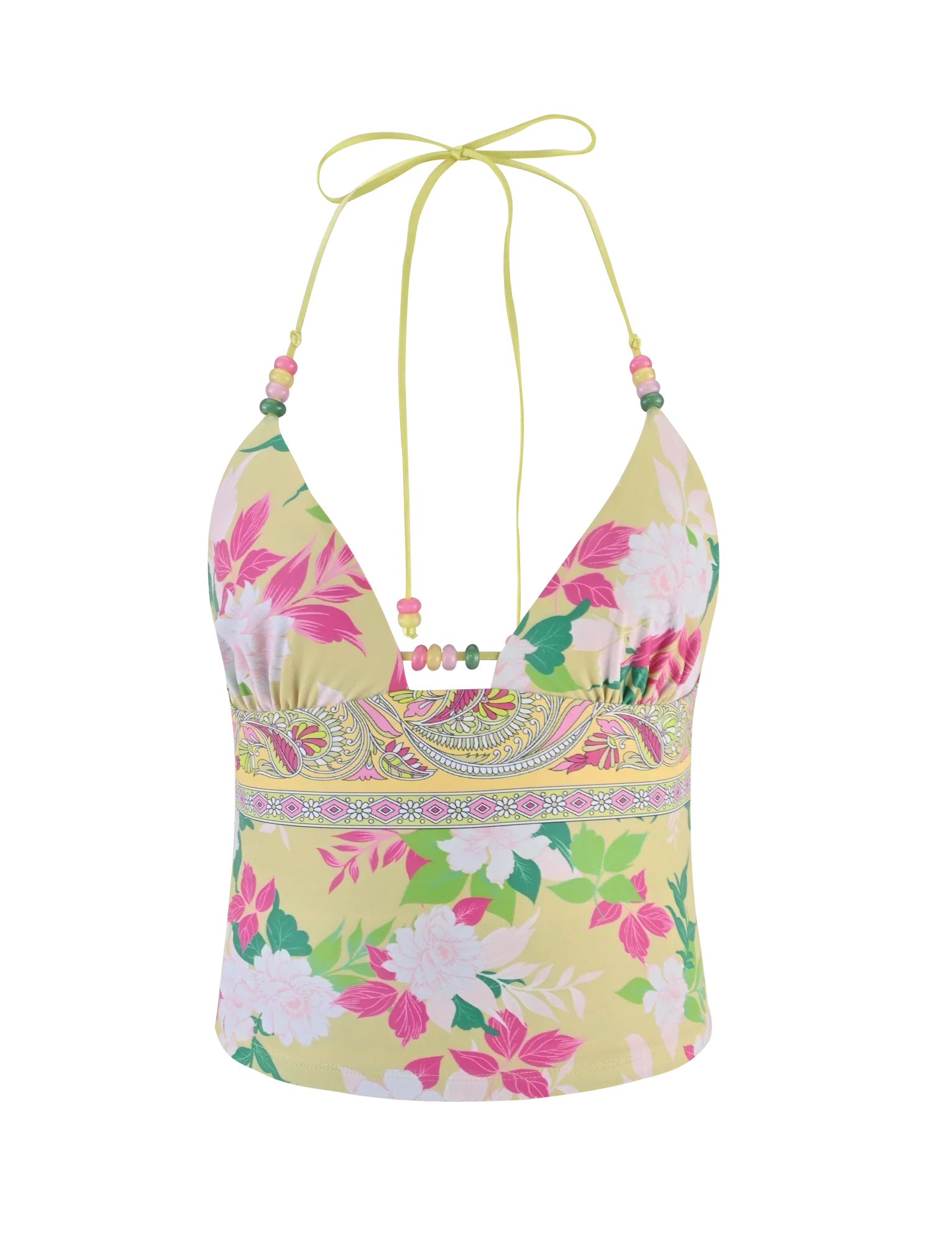 FINLEA TANKINI TOP PAISLEY BORDER