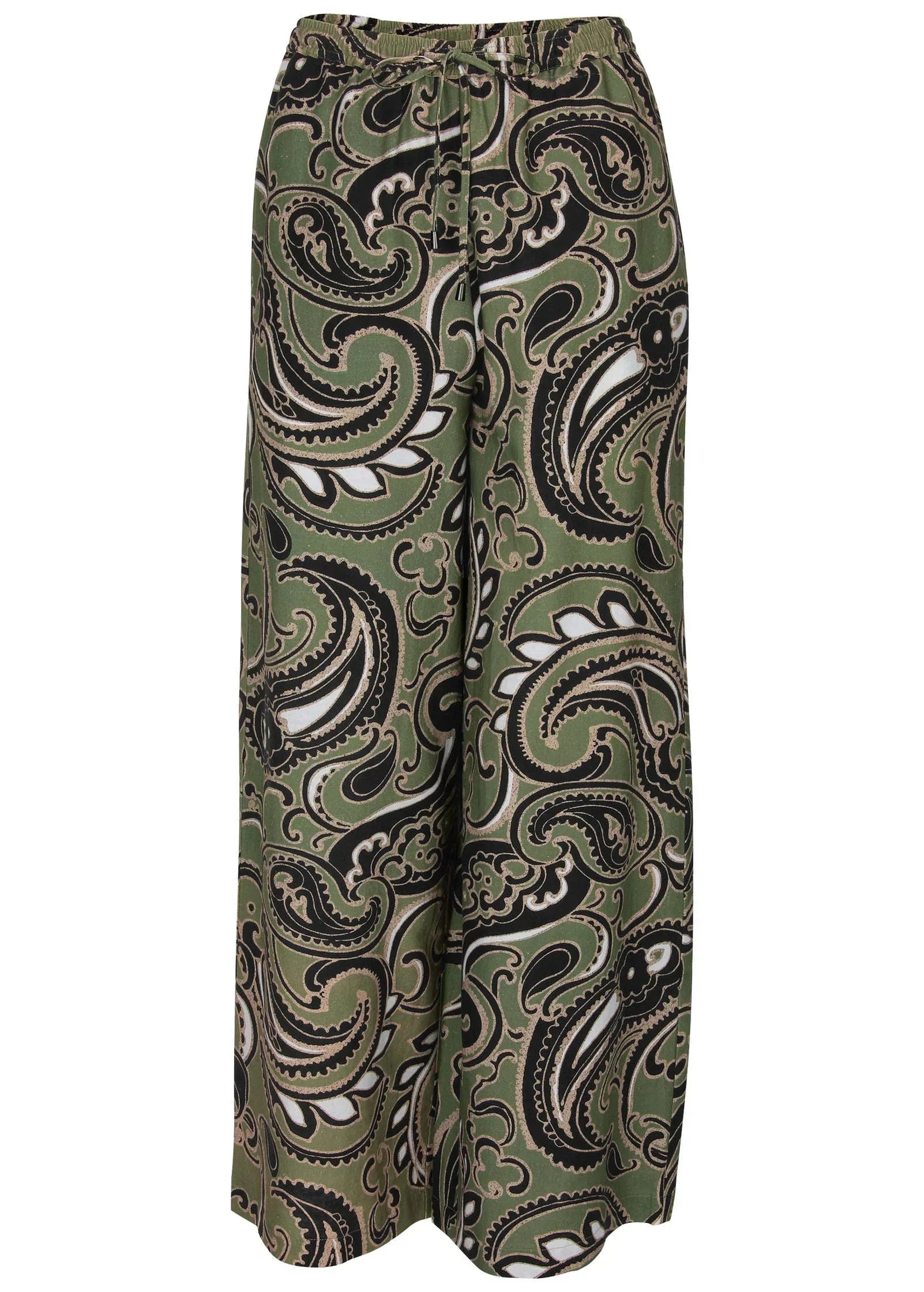 Linen Wide Leg Pant Large Splendid Paisley