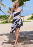 Asymmetrical Cover Up Dress Paint Party