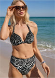 Jungle Velvet Goddess Push Up Halter Top Black Silver
