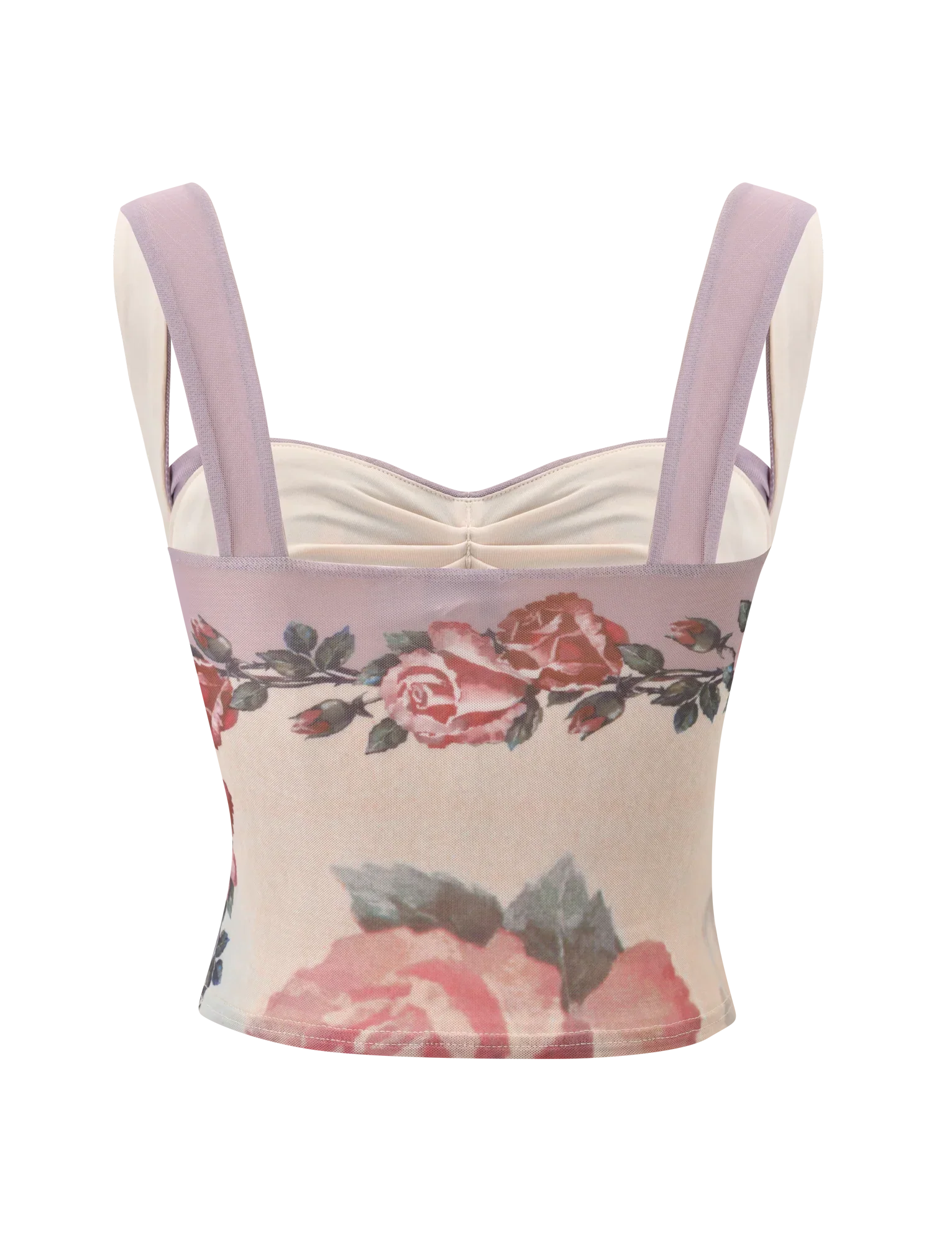 RAFFIE PRINTED CORSET POSTCARD FLORAL