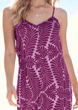 Tassel Tie Back Maxi Dress Purple Multi