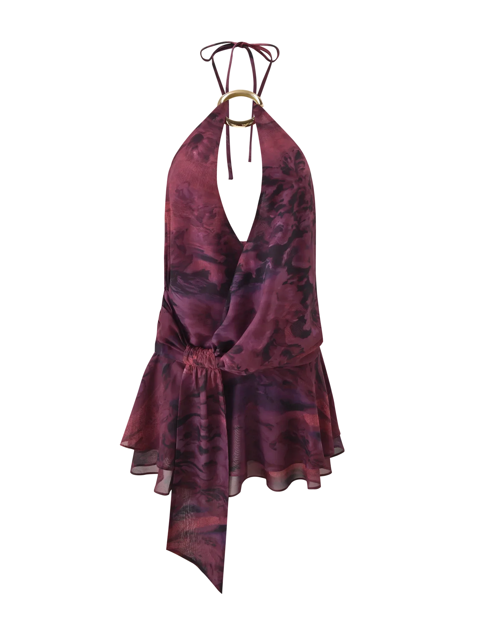 INDIGO MINI DRESS 20 BURGUNDY ROMANTICA