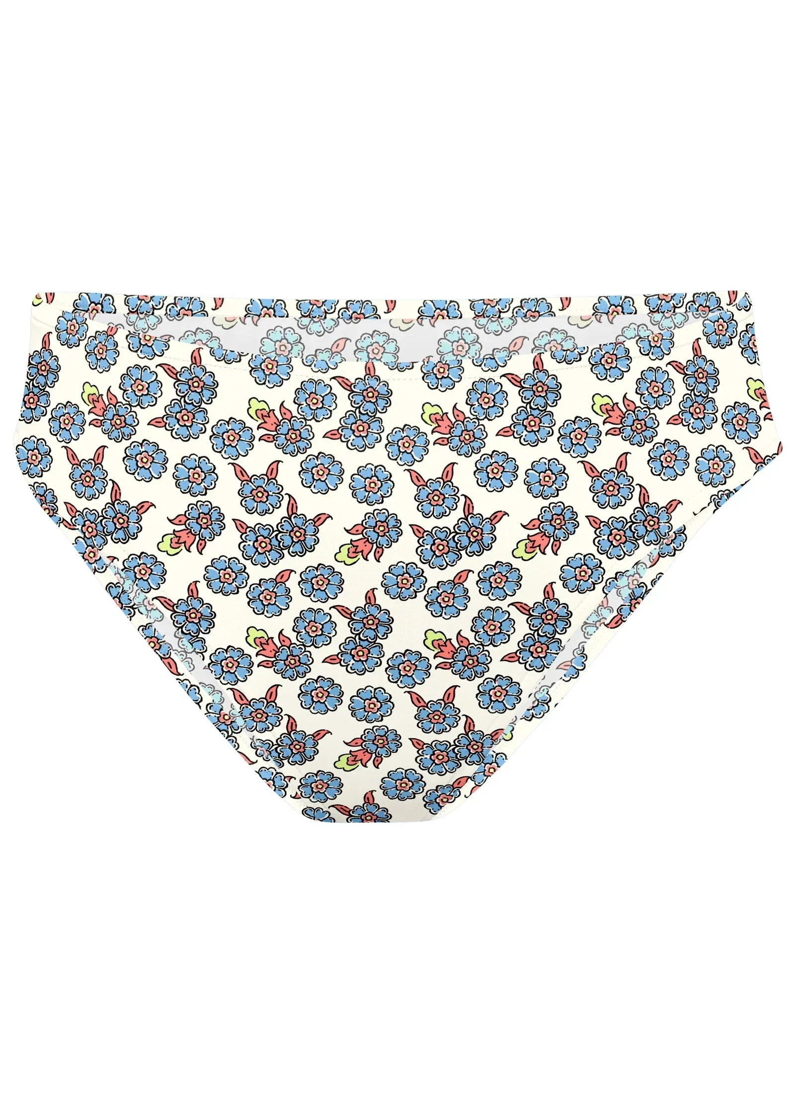 High Waist Moderate Bottom Dainty Bloom