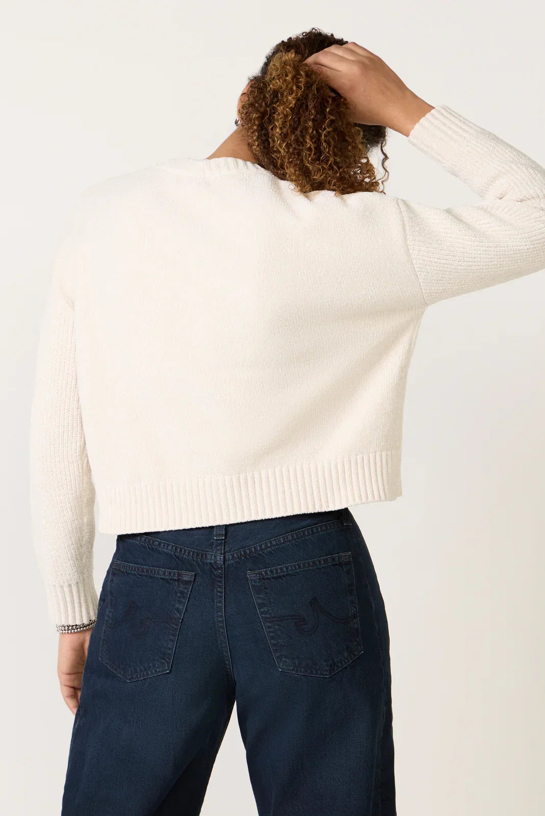 Tori Chenille Crew Cardigan