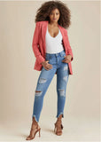 Triangle Hem Jeans Medium Wash