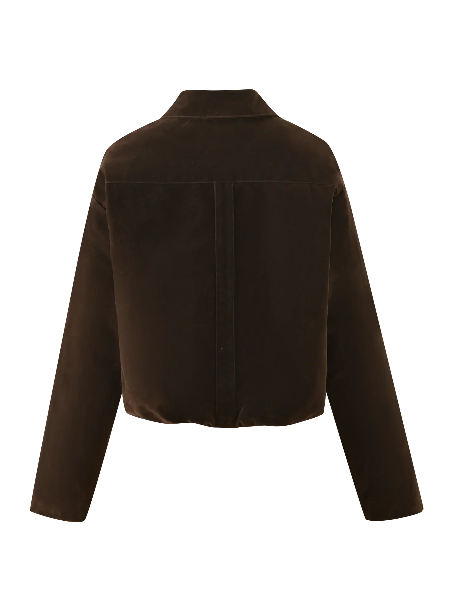 CAMELLIA BOMBER JACKET CHOCOLATE SUEDE