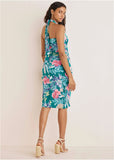 Halter Wrap Dress Paradise Floral