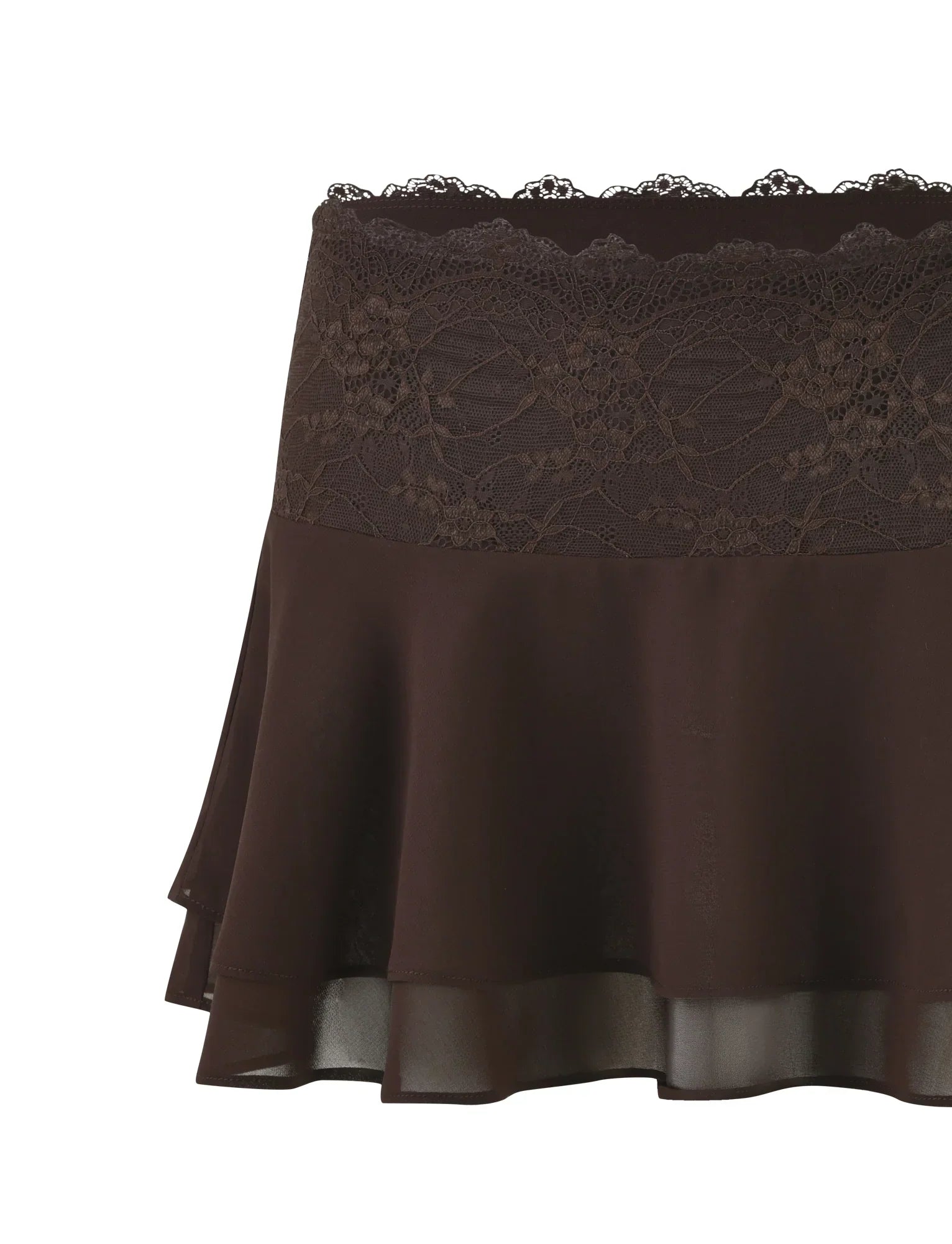 INDIGO MINI SKIRT BROWN CHOCOLATE