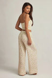 Modal Mid Rise Pyjama Trousers in Lemon Print