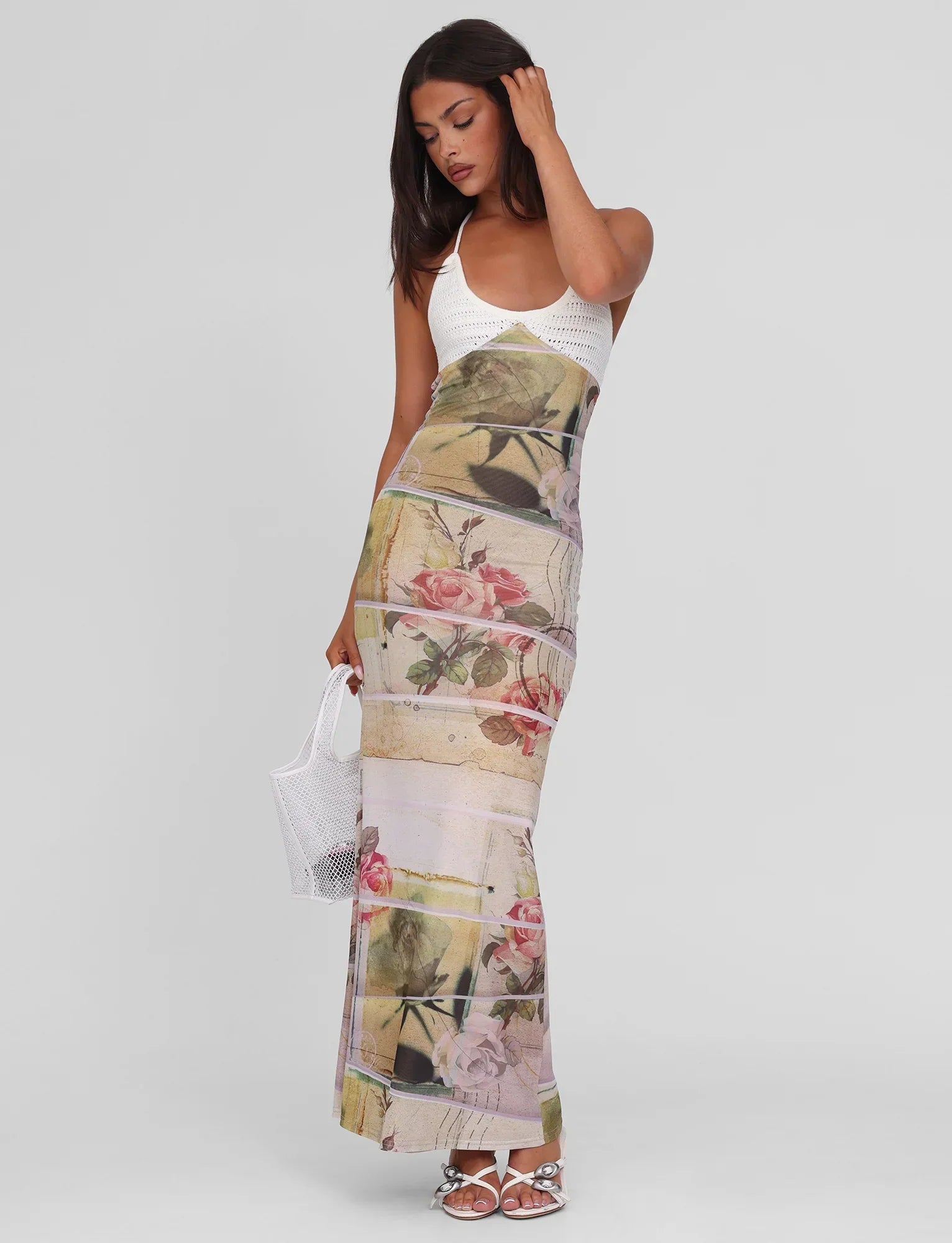TILLEY MAXI DRESS ROSE POSTCARD