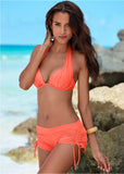 Adjustable Side Swim Short Coral Crush