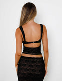ISADORA TOP BLACK LACE