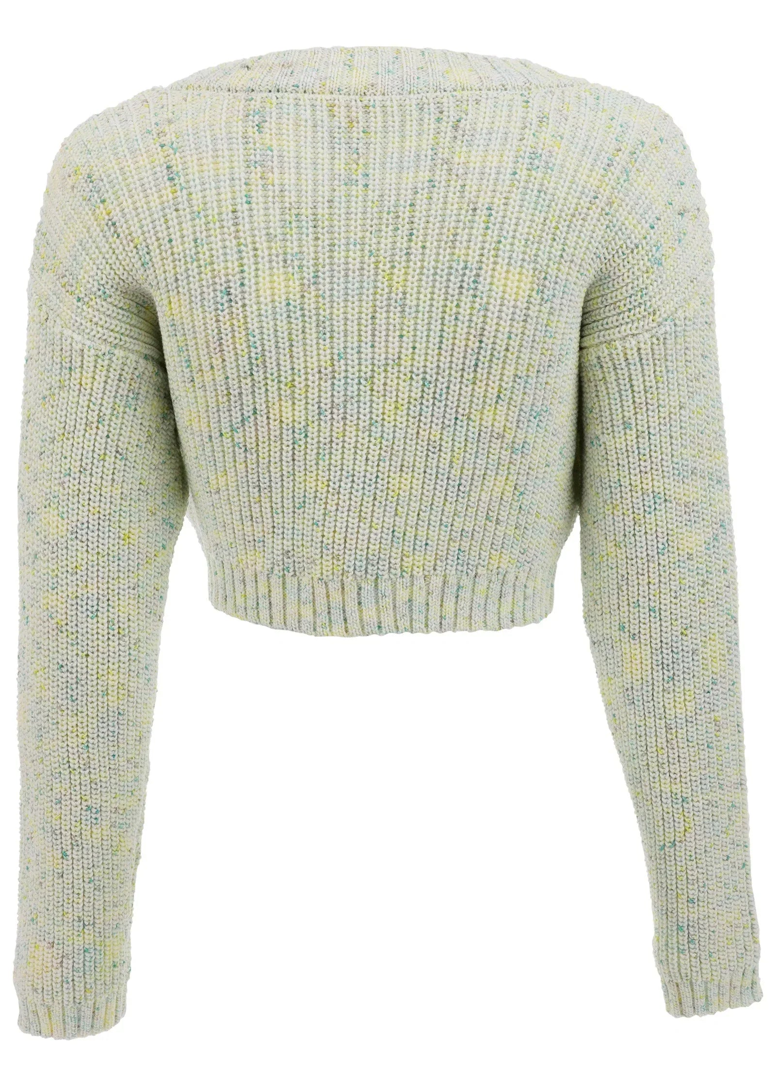 Marled Crop Cardigan Multi Color