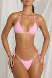 Triangle Bikini Top in Candyfloss Pink