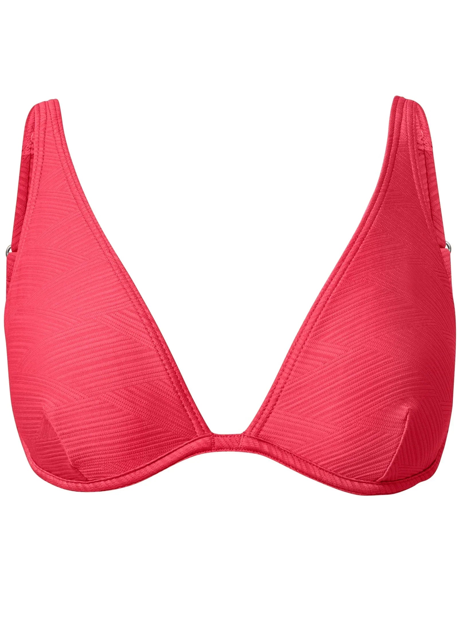 Underwire Swim Top Textured Sunset Pink