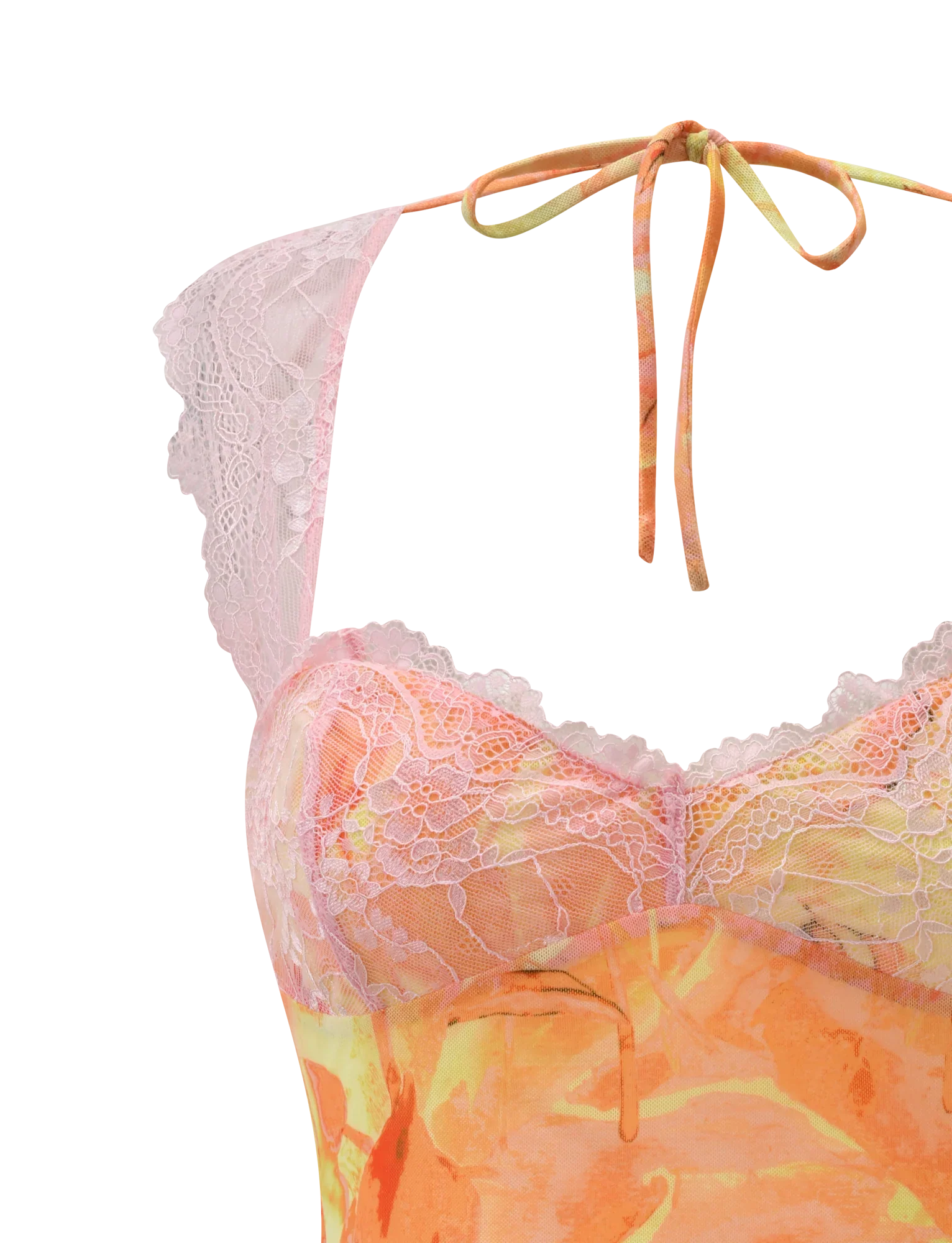 DUNE MESH TOP CREAMSICLE