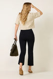 Pintuck Kick Flare Ponte