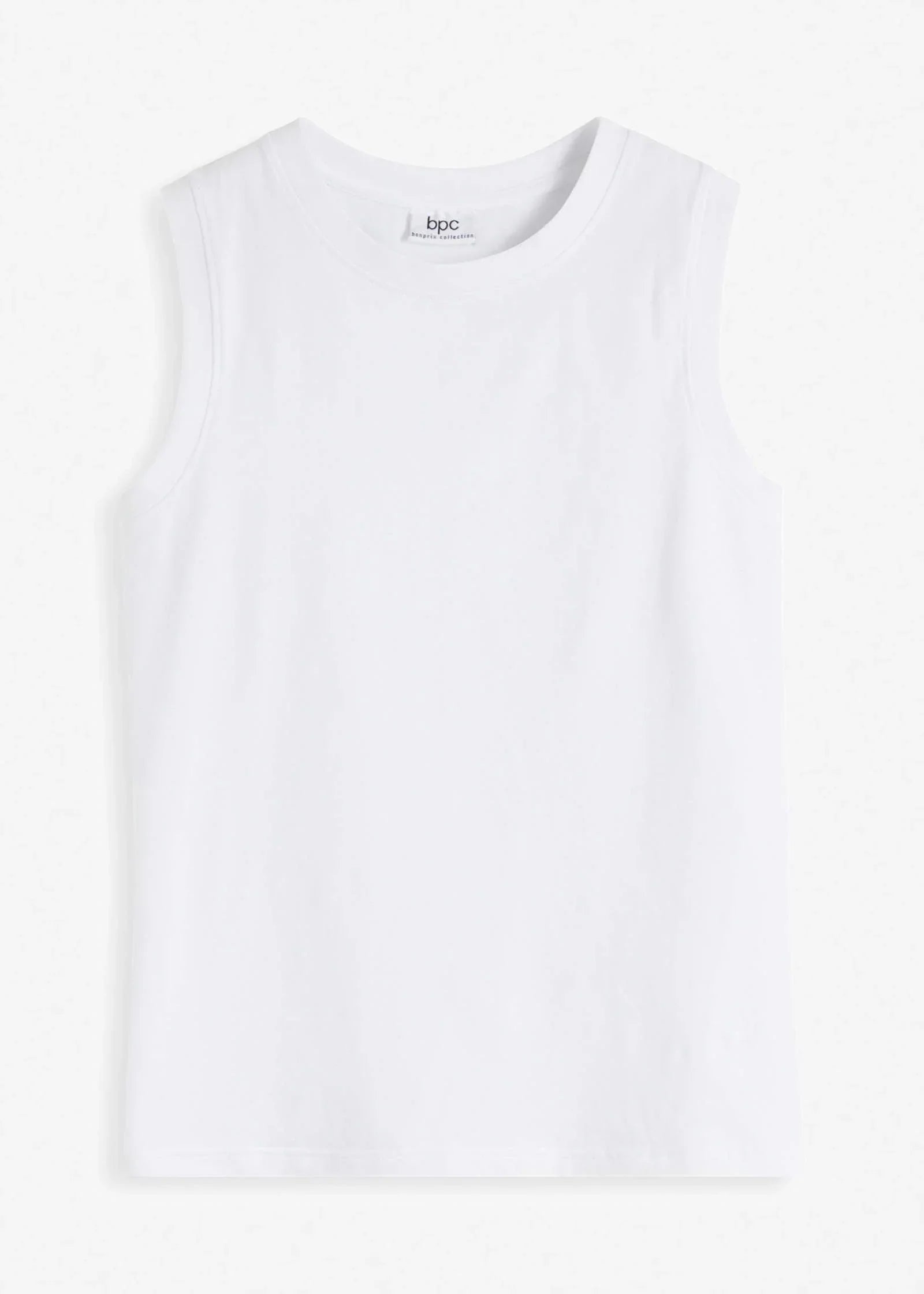 Crew Neck Tank White