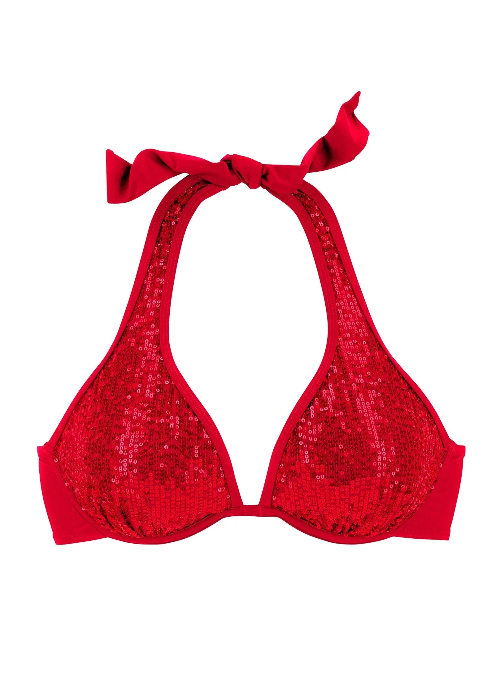 Underwire Bikini Top Red