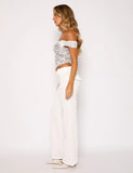 KITTIE TWILL PANT WHITE