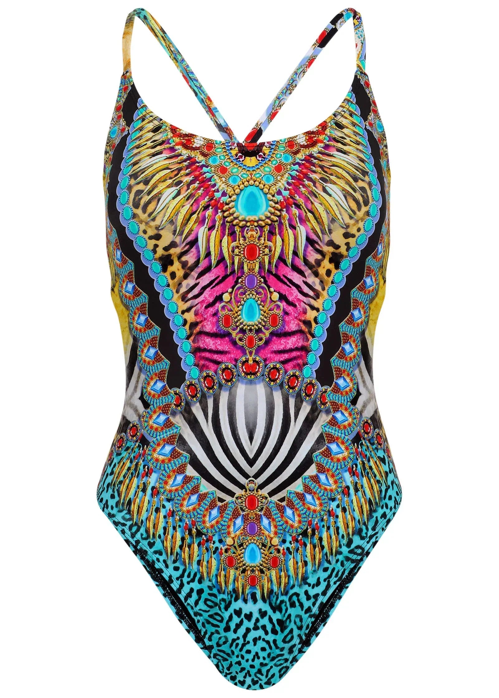 Bondi One Piece Swimsuit Mirrored Jungle