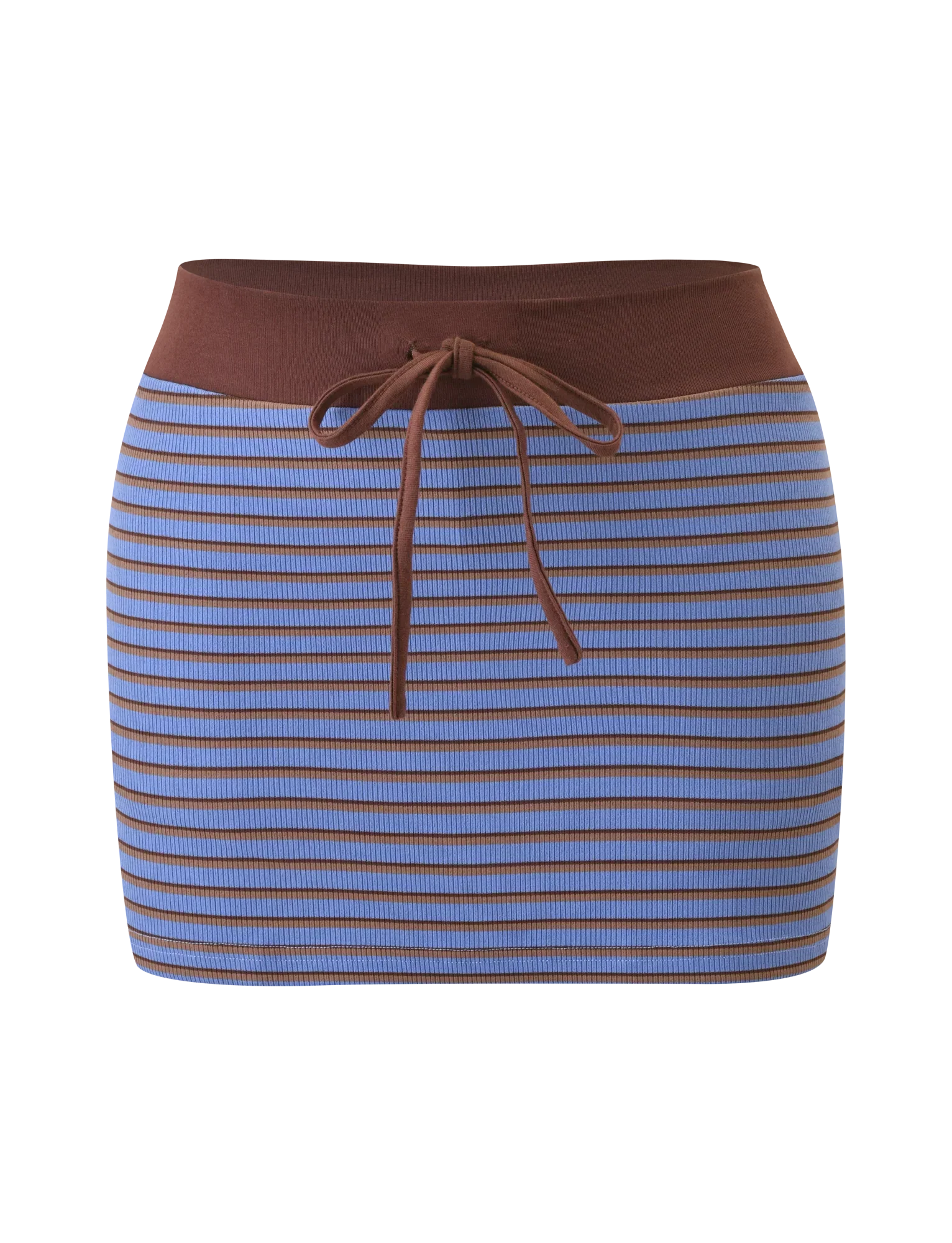KAYDIN SKORT BLUE AND BROWN STRIPE