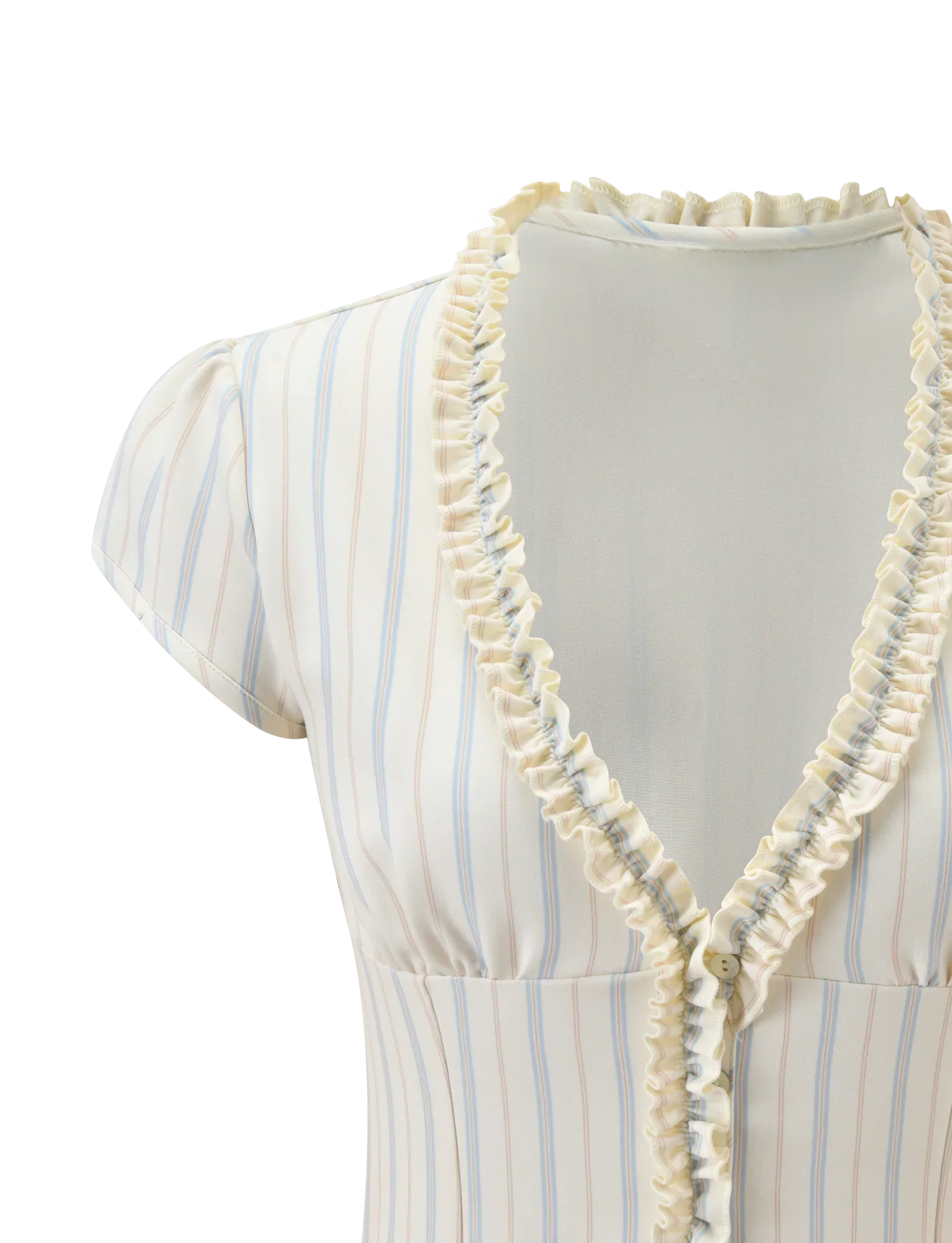 VALERIE RUFFLE TOP STRIPE