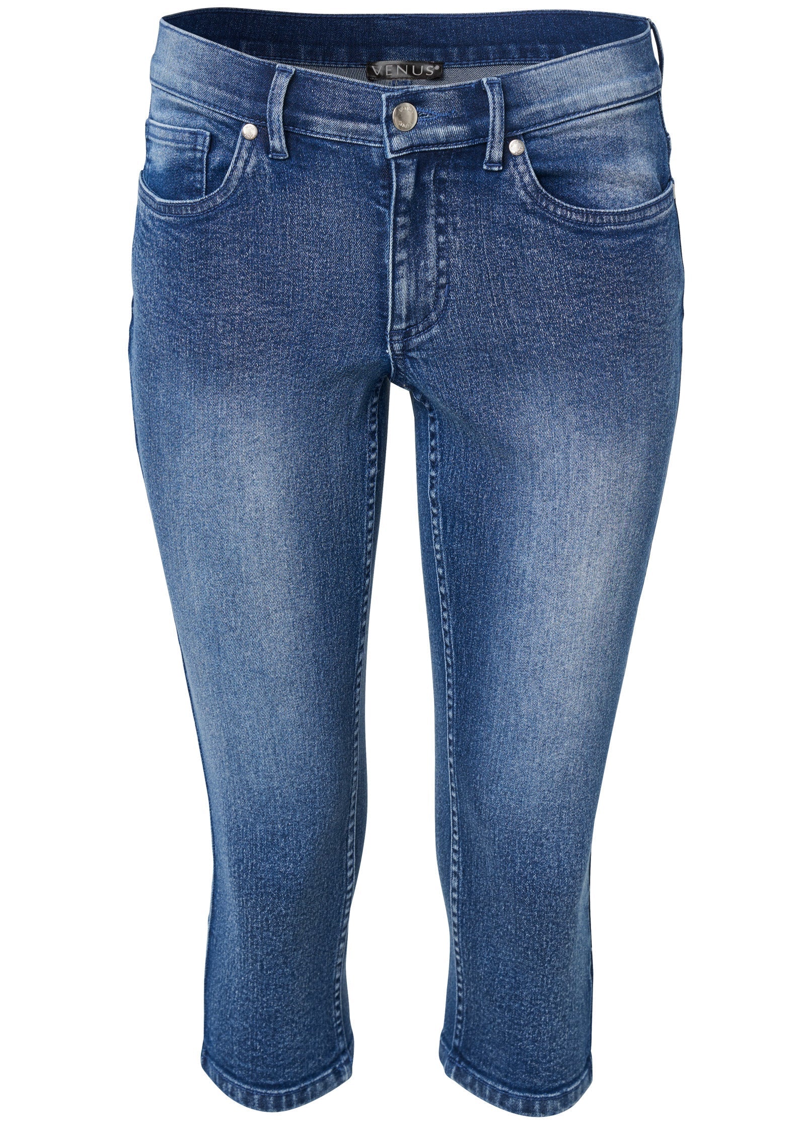 Cindy Capri Jeans Medium Wash