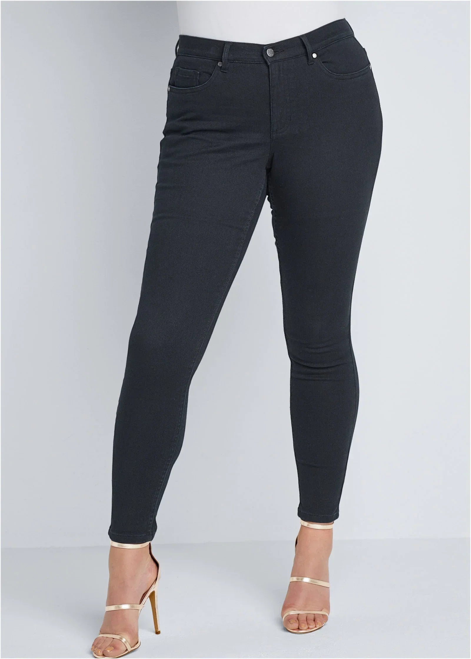Heidi Skinny Jeans Black Denim