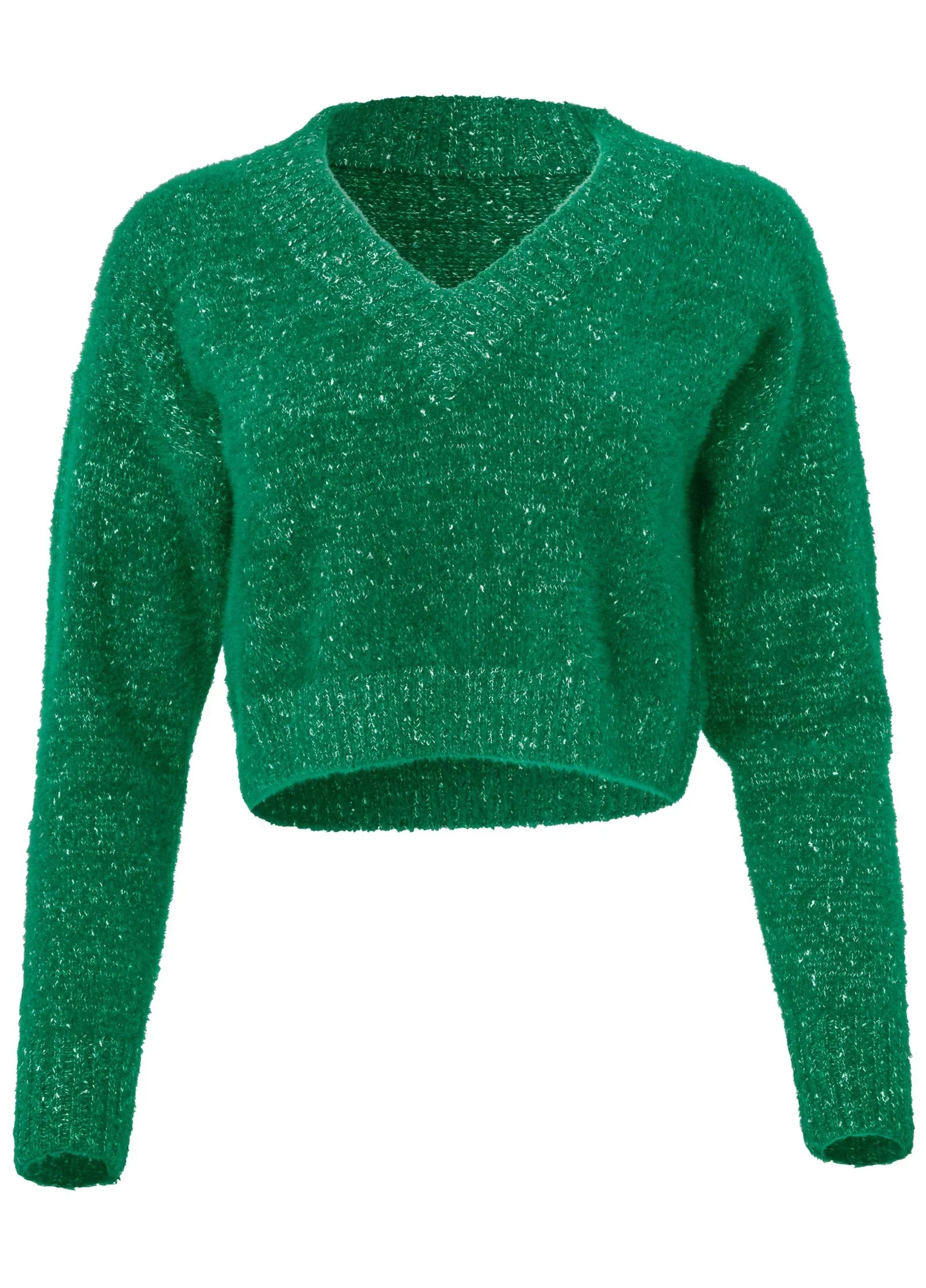 V Neck Sweater Emerald