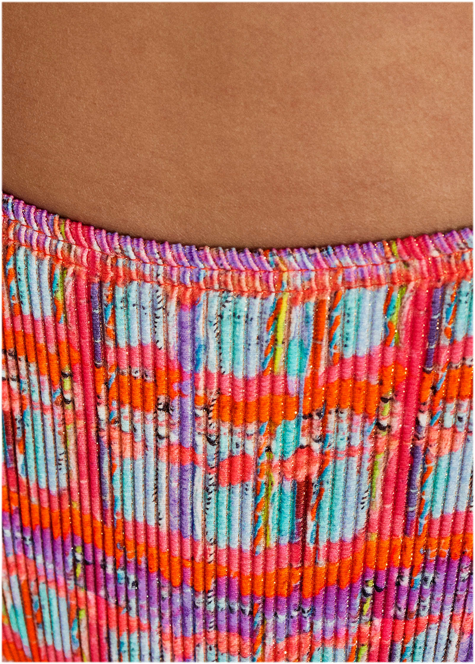 Lurex Rib Bali Moderate Bottom Tweedy Plaid