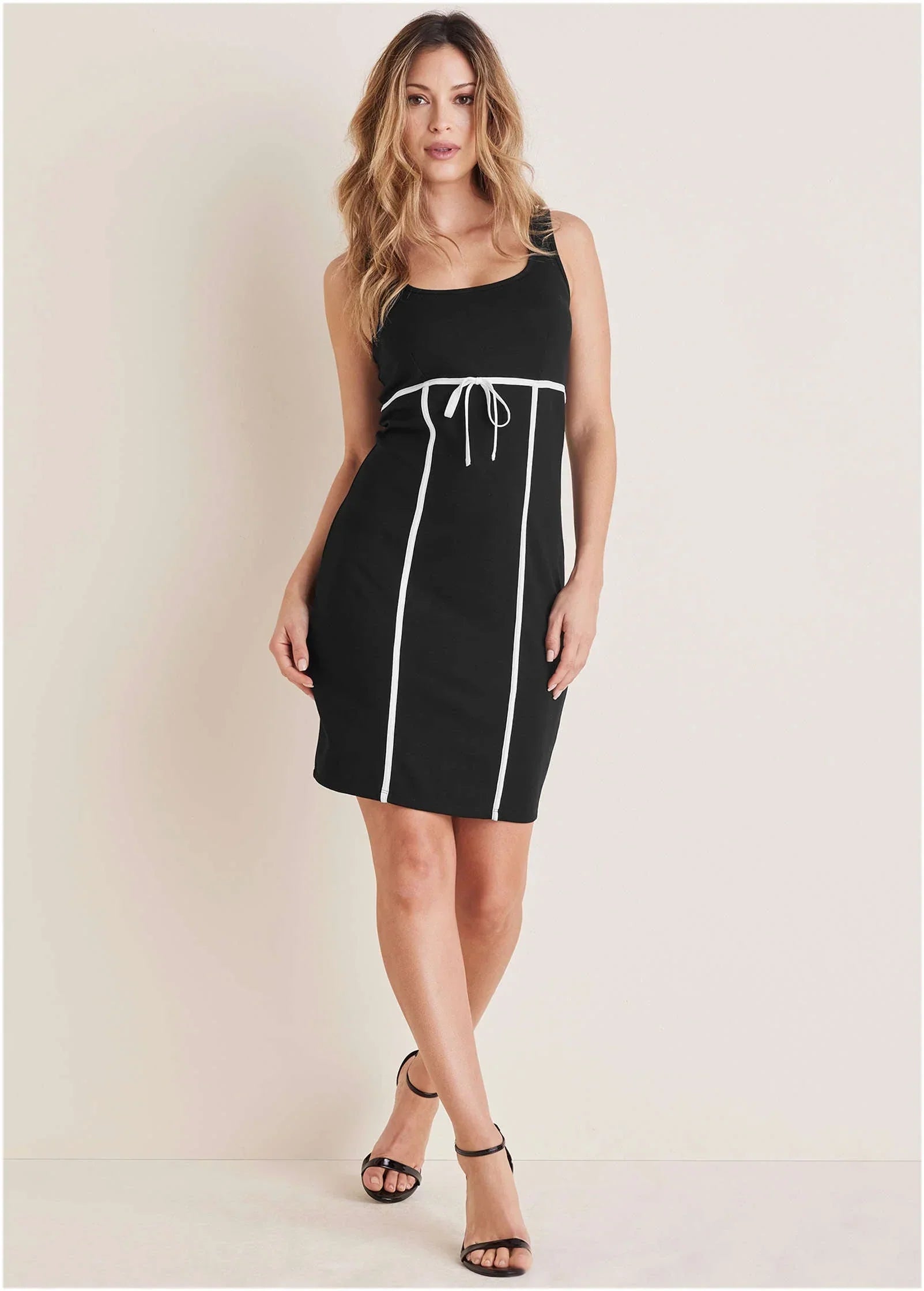 Ponte Bodycon Mini Jet Black