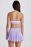 Soft Active Low Rise Pleated Tennis Skort in Lavender