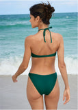 Rhinestone One Piece Green Glory