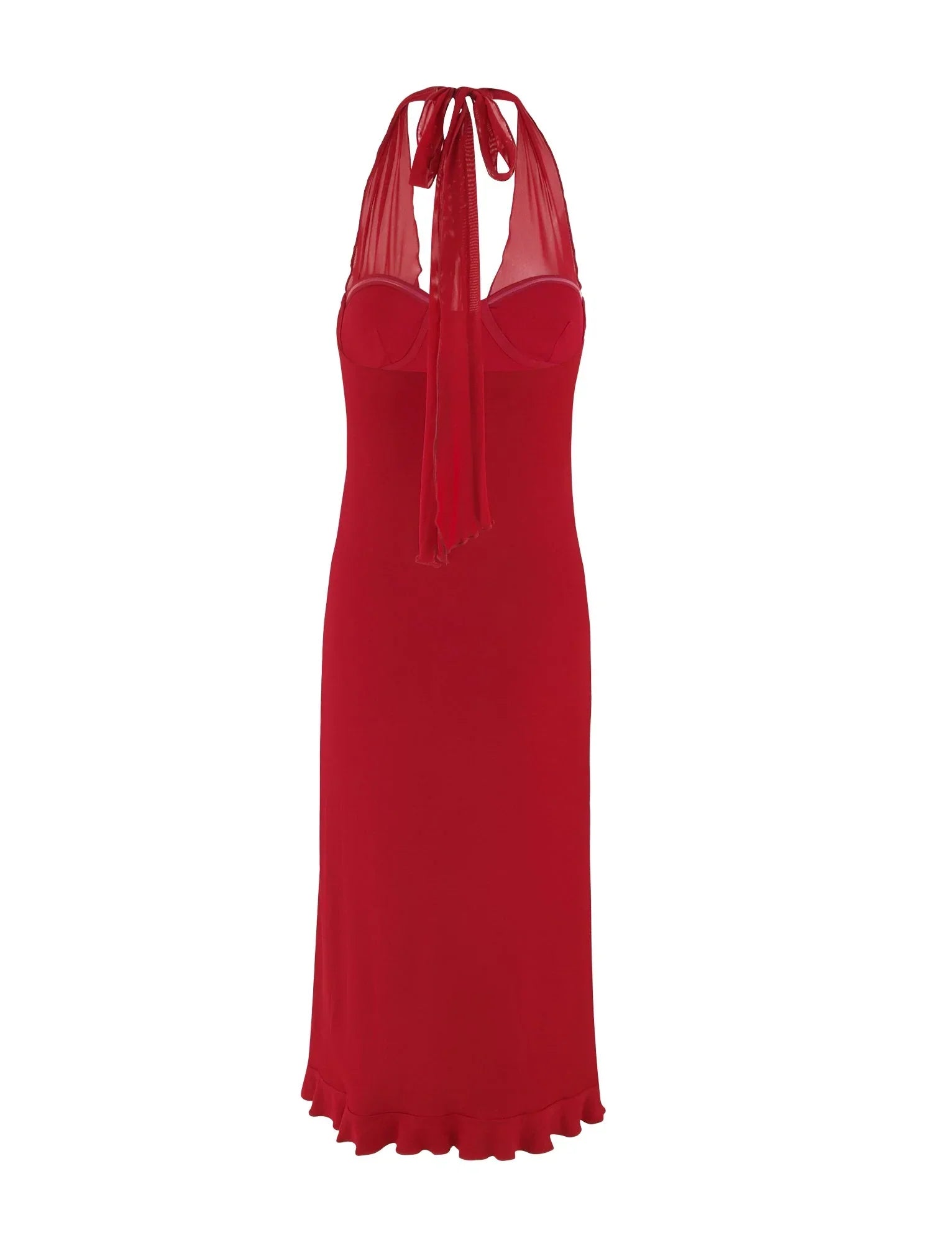 GRANGER MIDI DRESS RED CHERRY RED