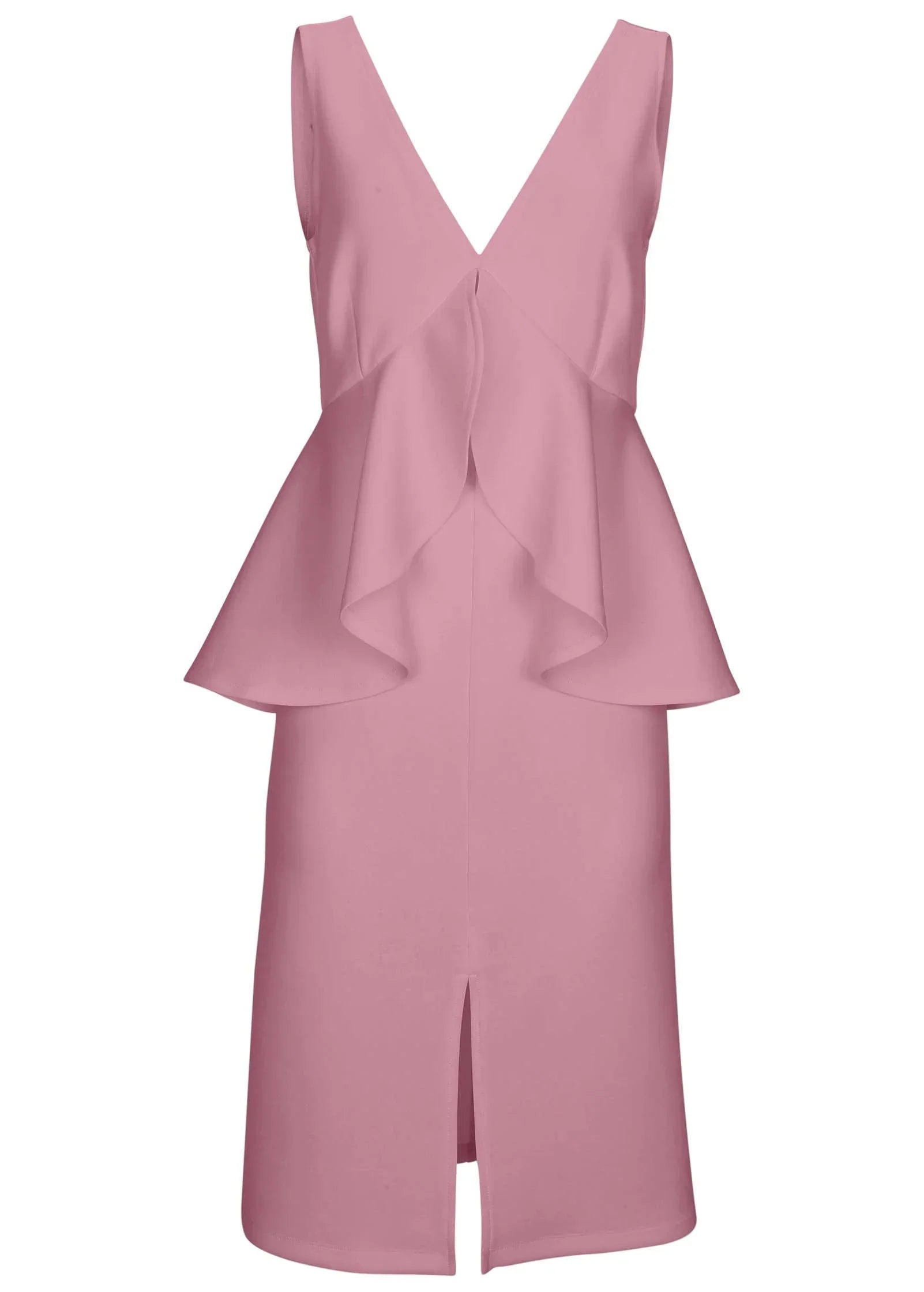 Peplum Ruffle Dress Polignac