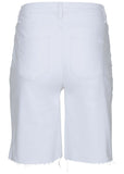 Brooke Denim Bermuda Shorts White
