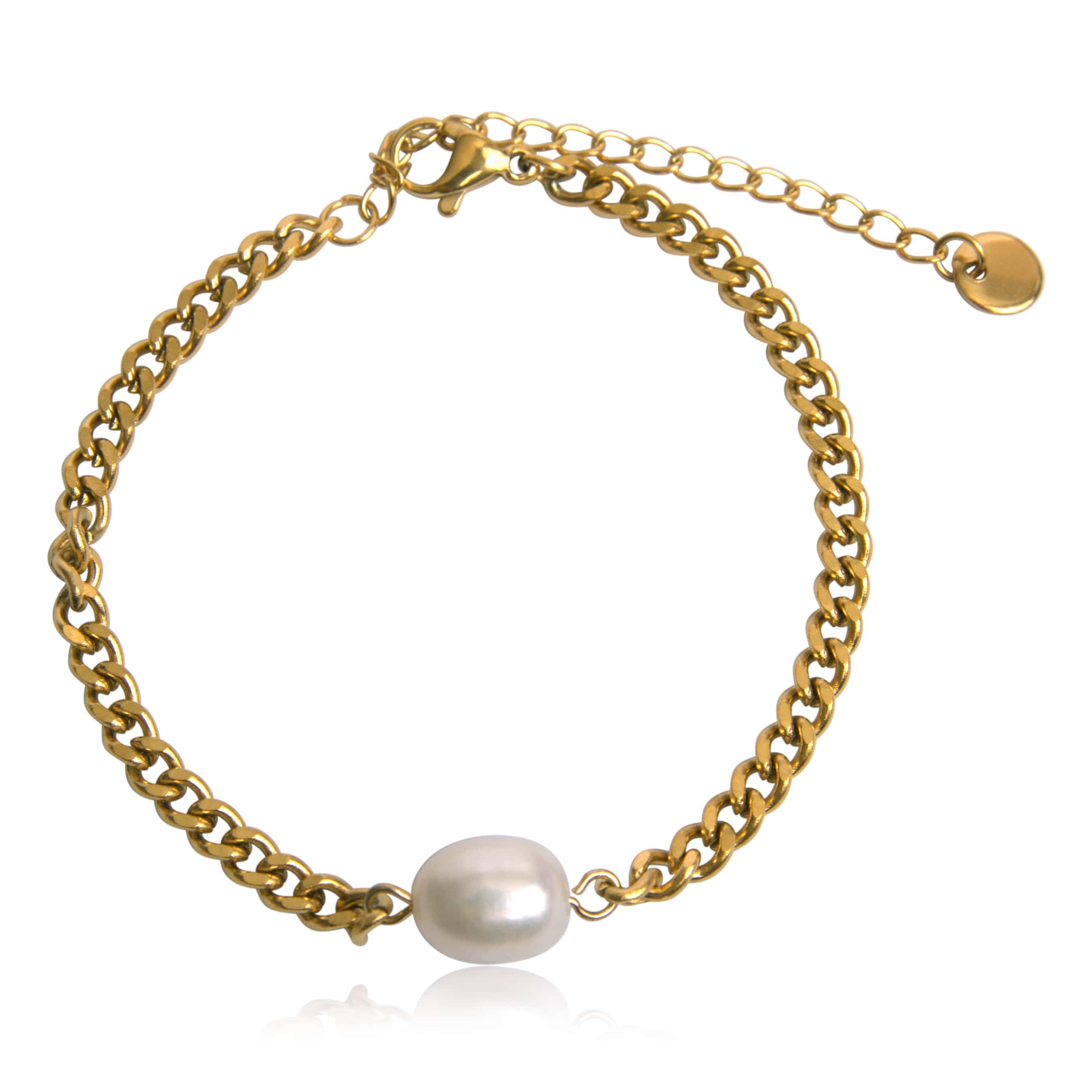Izzy Pearl Gold Bracelet