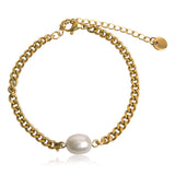 Izzy Pearl Gold Bracelet