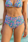 High Tide Floral High Waisted Bikini Bottom