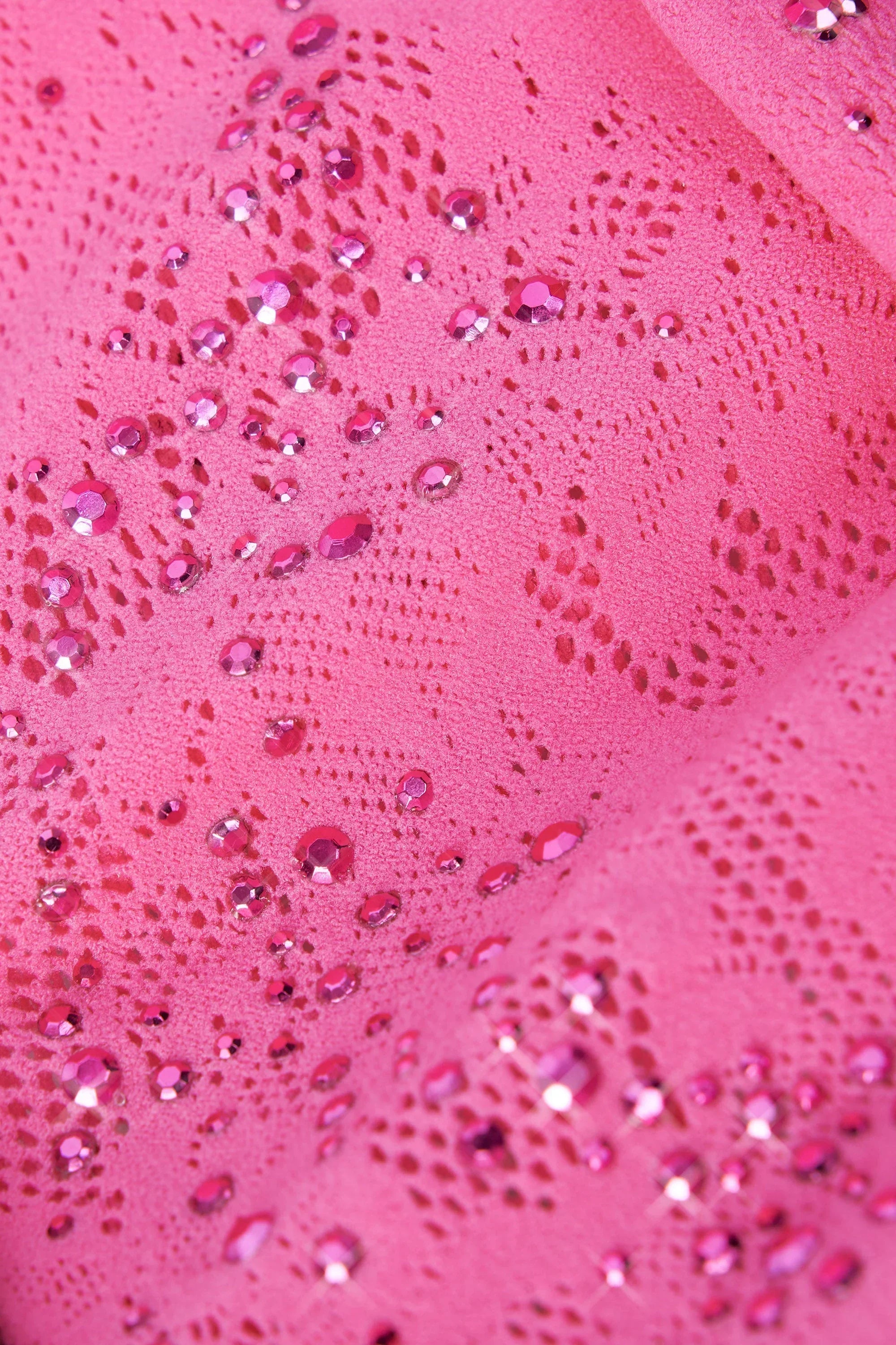 Embellished Cut Out Unitard in Bubblegum Pink